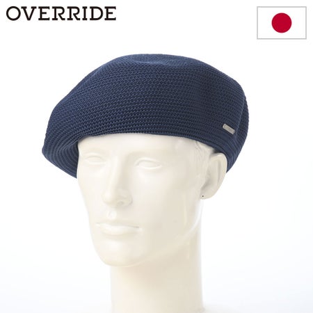 オーバーライドのベレー帽 OR REP TAM BERET（レップ タム ベレー） ネイビー