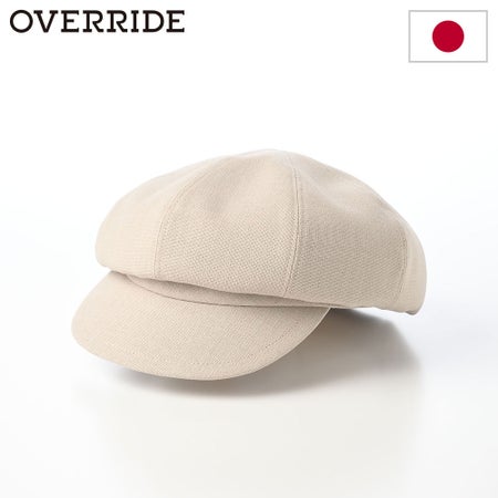 オーバーライドのキャスケット OR LINEN LIKE CASQUETTE（リネン ライク キャスケット） ベージュ
