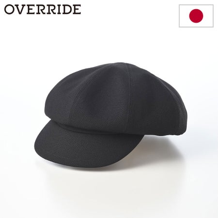 オーバーライドのキャスケット OR LINEN LIKE CASQUETTE（リネン ライク キャスケット） ブラック