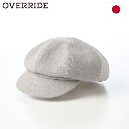 オーバーライドのキャスケット OR LINEN LIKE CASQUETTE（リネン ライク キャスケット） グレー