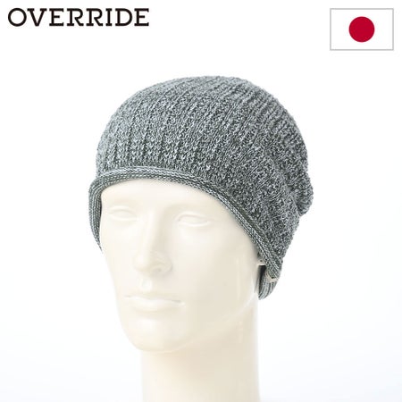 オーバーライドのニット帽 OR OGC MARLED LOOSE BEANIE（マールド ルーズ ビーニー） グリーン