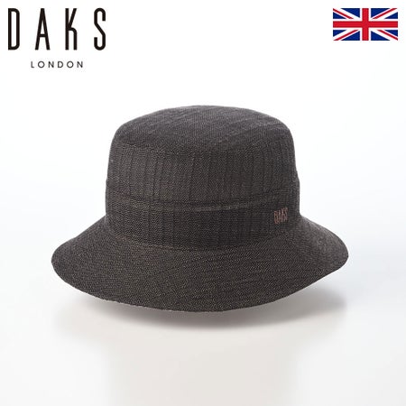 ダックスのサファリハット Safari KARAMI Linen minicheck（サファリ カラミリネン ミニチェック） D3002 ブラウン