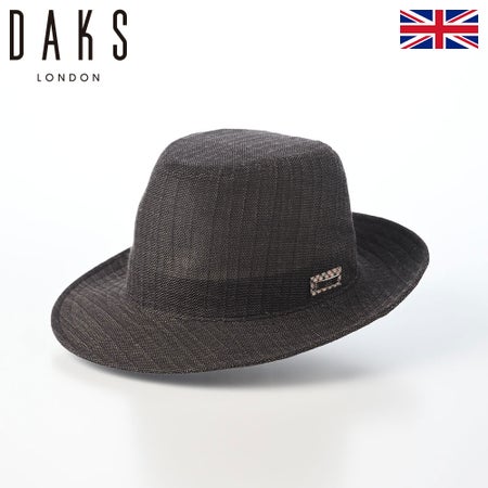 ダックスのソフトハット Manish KARAMI Linen minicheck（マニッシュ カラミリネン ミニチェック） D3003 ブラウン