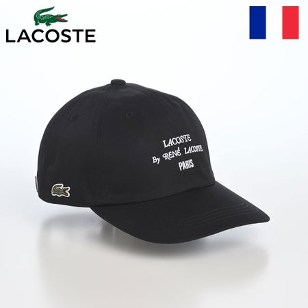 ラコステのキャップ VENTILE CAP（ベンタイル キャップ） L1396 ブラック