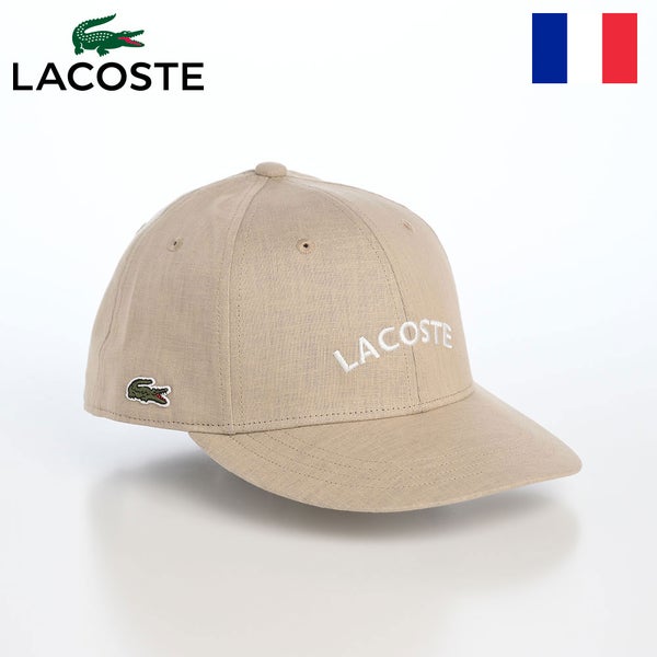 COTTON LINEN EMB CAP（コットンリネン エンブロイダリー キャップ） L1398 ベージュ