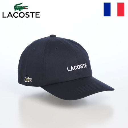 ラコステのキャップ COTTON EMB CAP（コットン エンブロイダリー キャップ） L1402 ネイビー