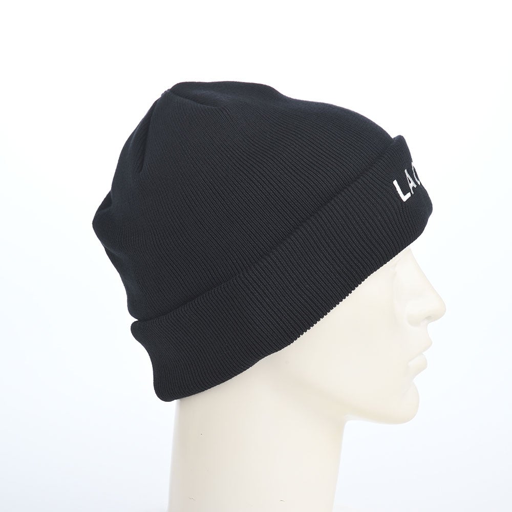 ラコステ ニット帽 LACOSTE EMB COTTON KNIT（ラコステ エンブロイ