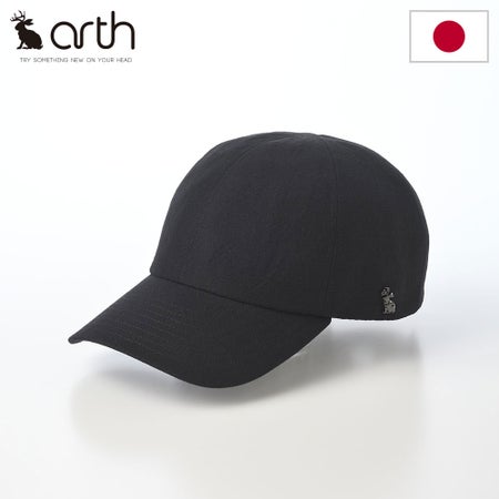 アースのキャップ 6P Cap（6パネル キャップ） ブラック