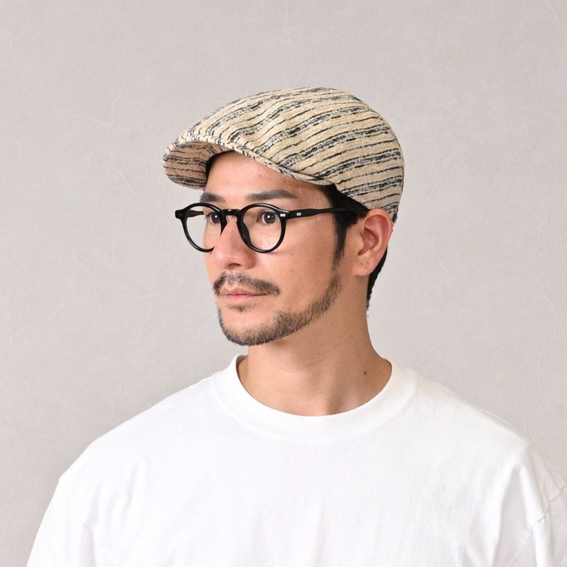 マローネのハンチング Milano Stripe（ミラノ ストライプ） CT895 ナチュラル