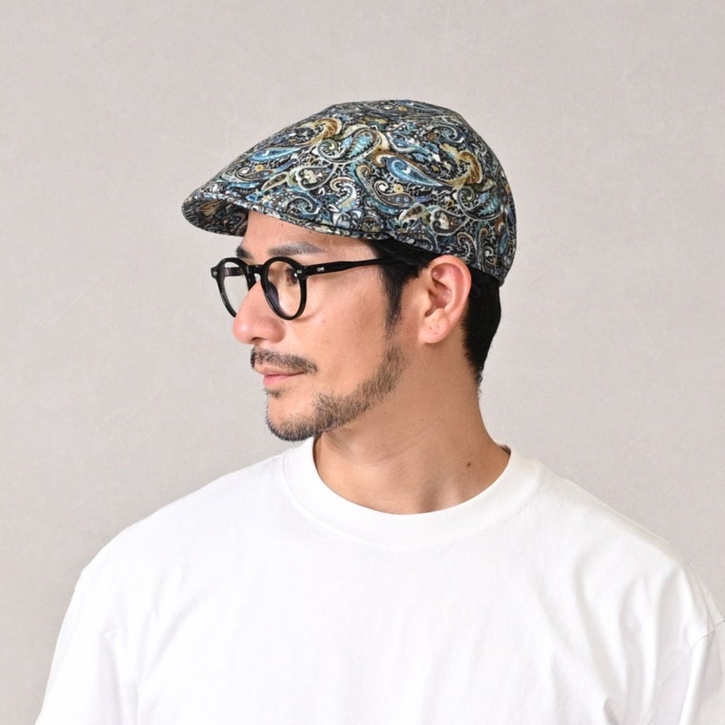 マローネのハンチング Paisley Notte（ペイズリー ノッテ） CT934 ダークブルー