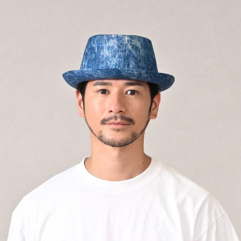 マローネのソフトハット Marble Trilby（マーブル トリルビー） MT378 ブルー