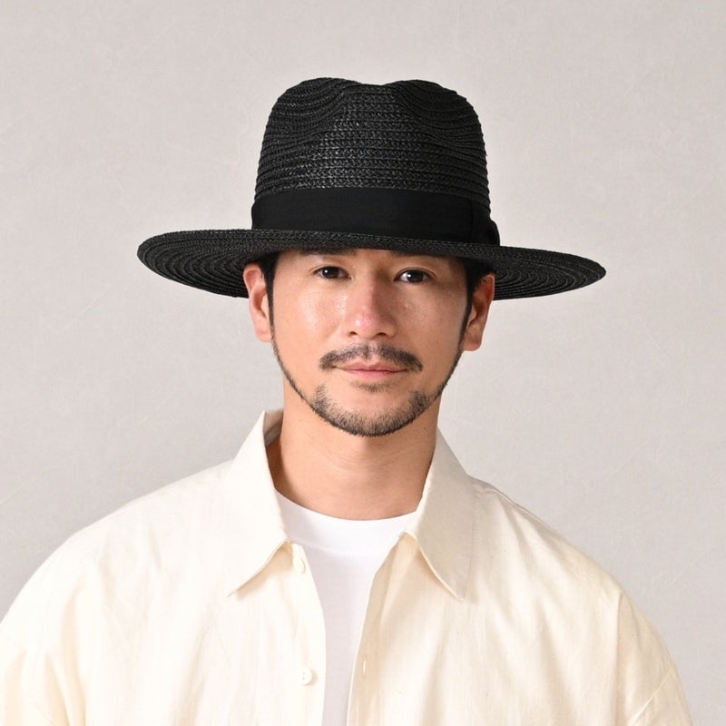 ステットソンのブレードハット VINTAGE PAPER BRAID HAT（ヴィンテージ ペーパーブレード ハット） SE851 ブラック