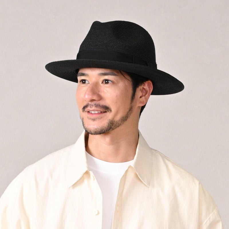 ステットソンのブレードハット PAPER BRAID HAT（ペーパーブレード ハット） SE855 ブラック