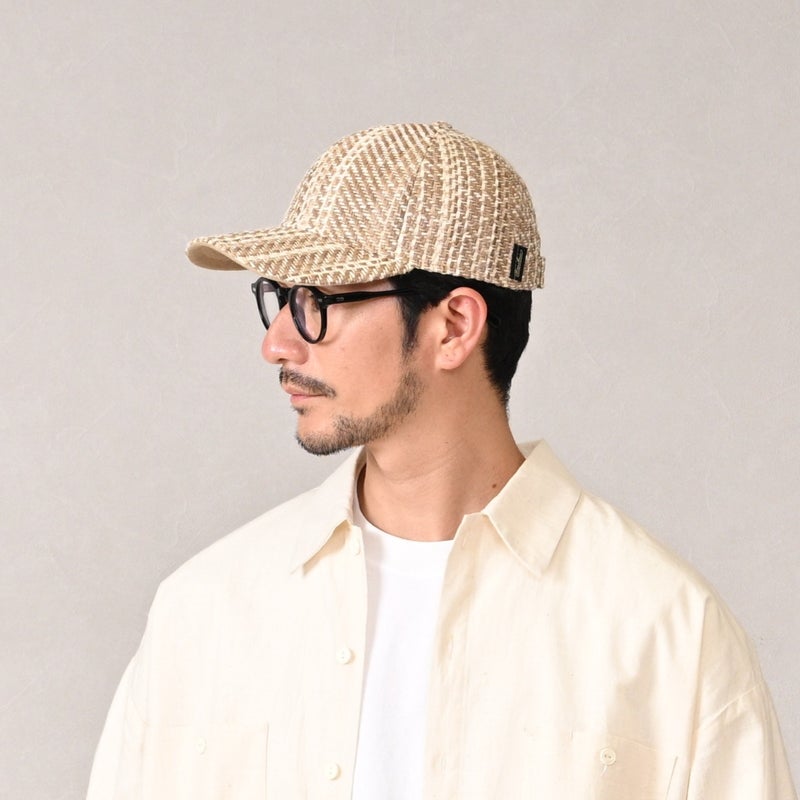 ボルサリーノのキャップ Baseball Cap Hiker Effetto（ベースボールキャップ ハイカー エフェット） B95174 ブラウン