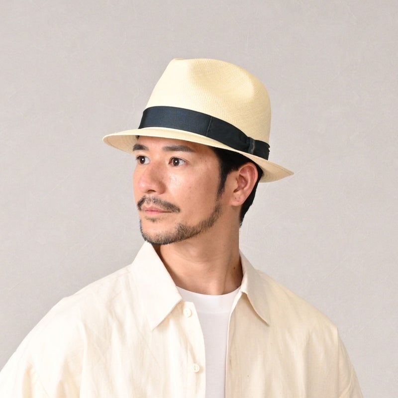 ボルサリーノのパナマハット Panama Quito Trilby（パナマキート トリルビー） 141089 ティールリボン