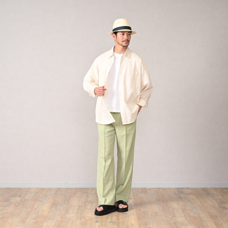 ボルサリーノのパナマハット Panama Quito Trilby（パナマキート トリルビー） 141089 ティールリボン
