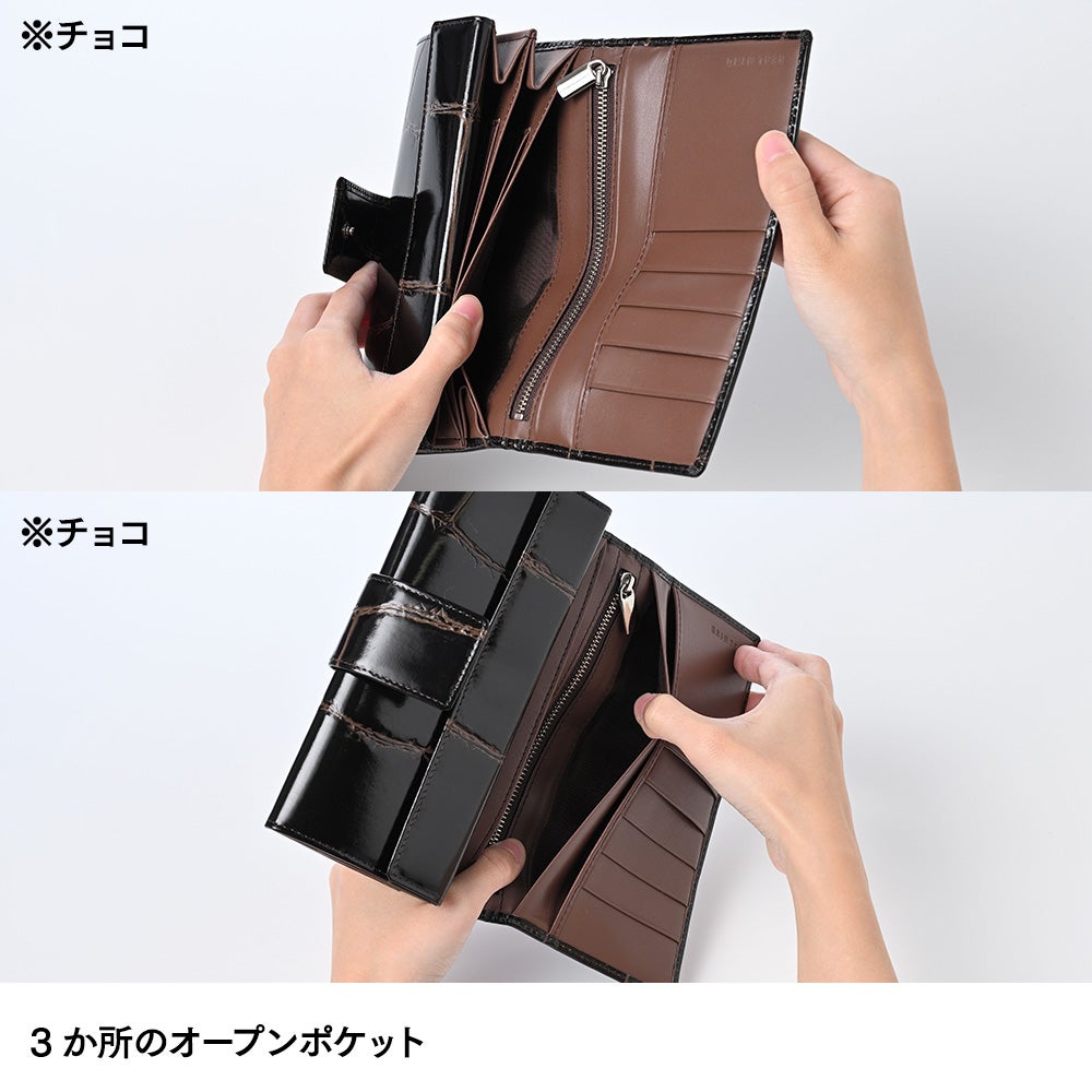 リアルマインド 長財布 PRIMA（プリマ） クロコ型押し 手帳型