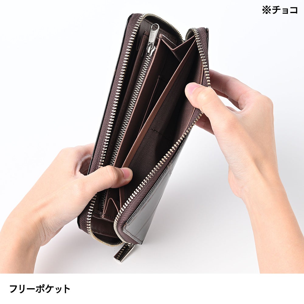 リアルマインド 長財布 PRIMA（プリマ） クロコ型押し ラウンド