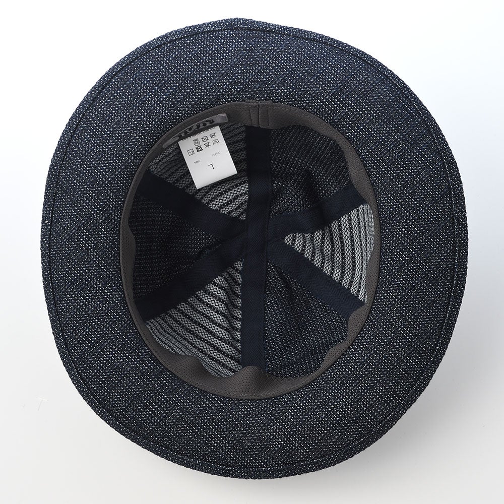 襟立製帽所 アドベンチャーハット 10oz denim stripe mil hat（10oz