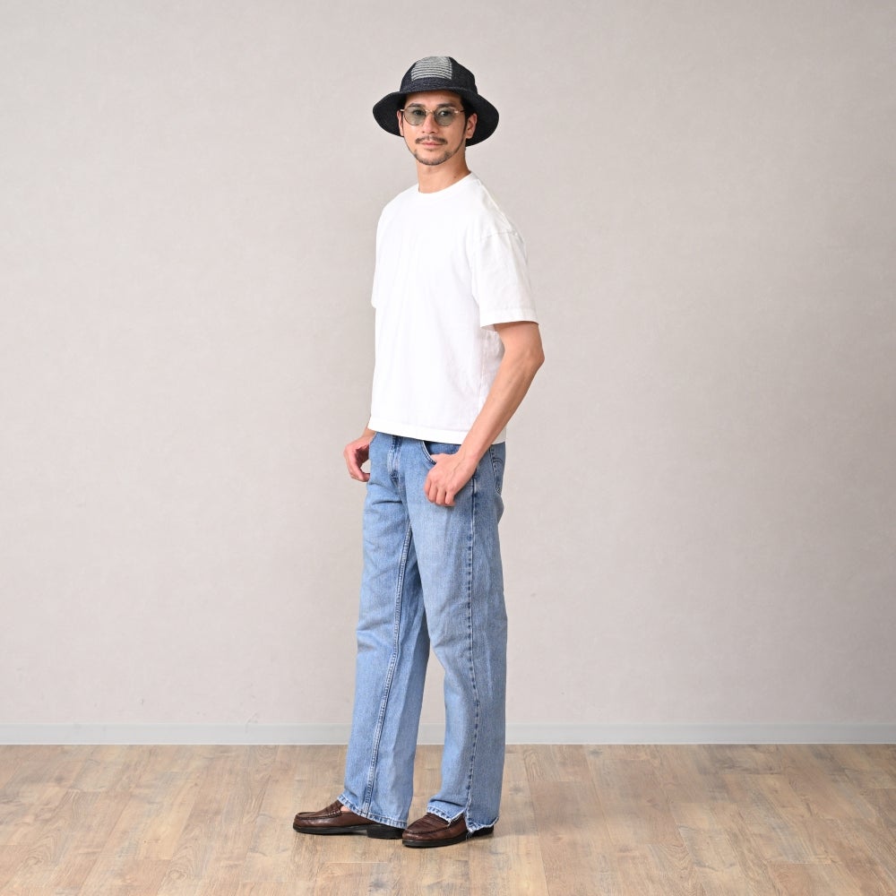 襟立製帽所 アドベンチャーハット 10oz denim stripe mil hat（10oz