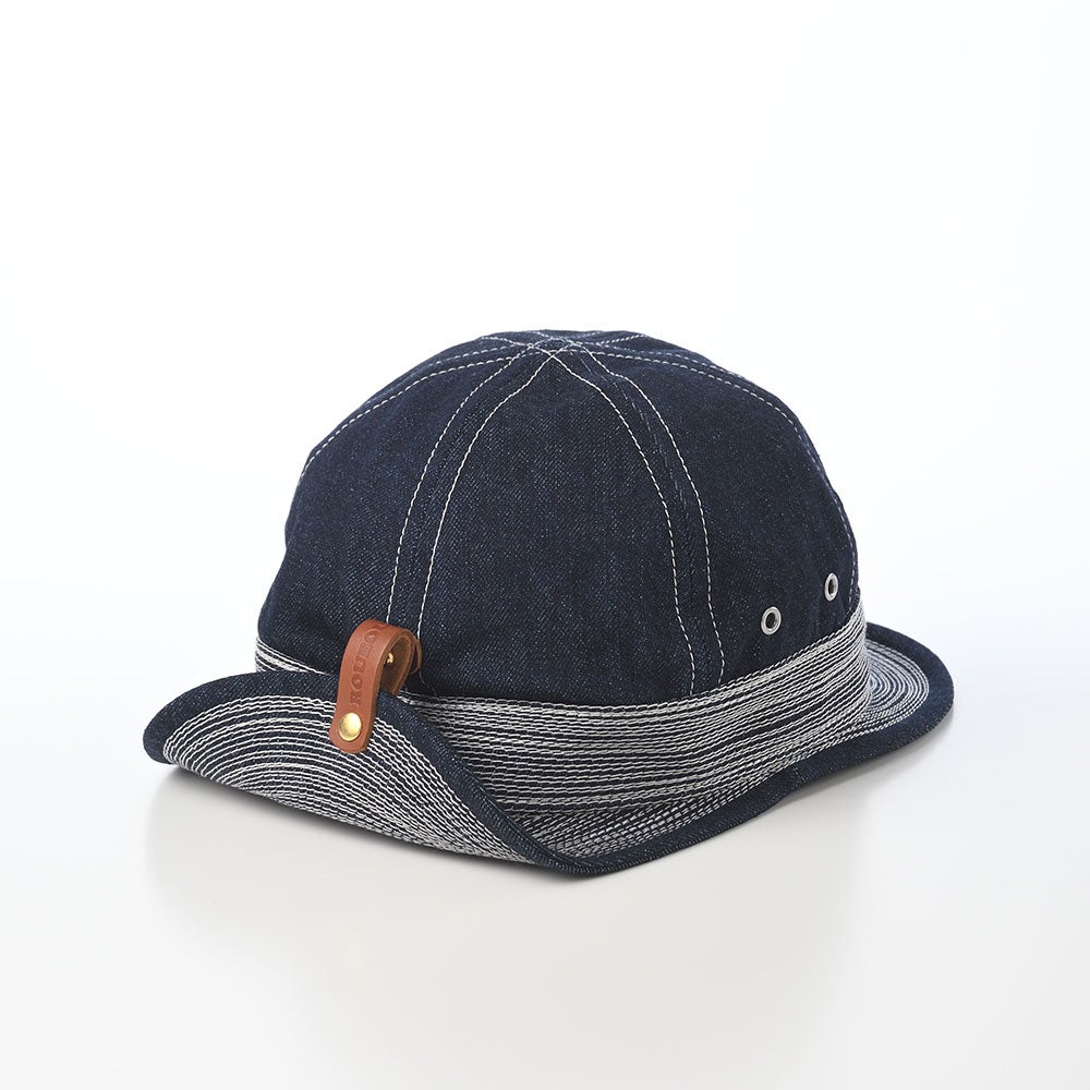 襟立製帽所 キャップ 10oz denim fireman（10oz デニム ファイヤーマン