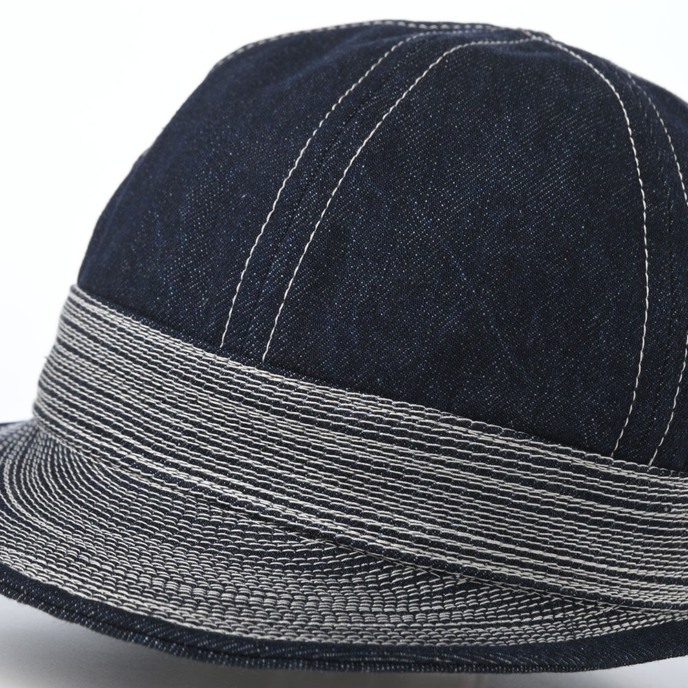 襟立製帽所 キャップ 10oz denim fireman（10oz デニム ファイヤーマン