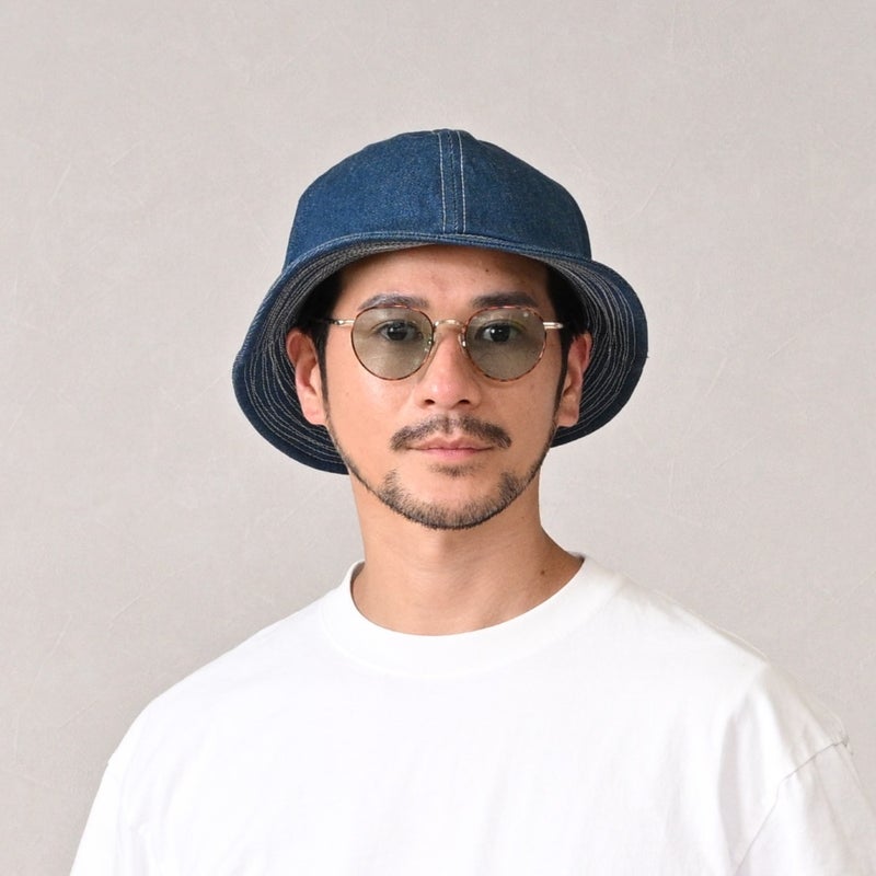 襟立製帽所のメトロハット Selvedge metro hat（セルビッチ メトロハット） ブルー