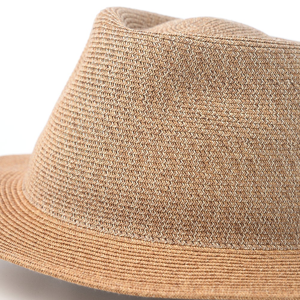 Paper braid hat（ペーパーブレード ハット） ブラウンミックス | 帽子