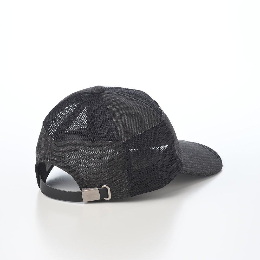 ペーパークロス　ブラック　1反/ 帽子製作用素材 モーノ キャップ Paper cloth mesh cap（ペーパークロス メッシュ