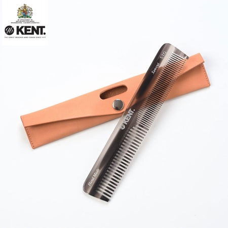 櫛・コームのGB KENT（ジービーケント） ポケットコーム 169mm＆レザーケースセット 5TGCASE
