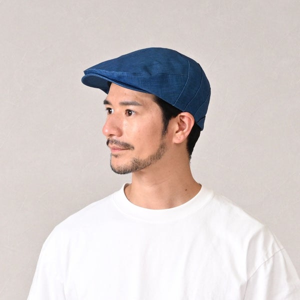 Indigo Linen Hunting（インディゴ リネン ハンチング） ブルー