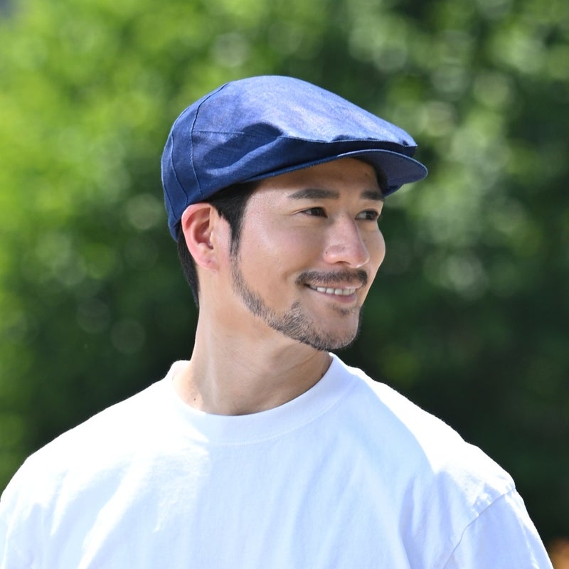 レッターのハンチング Indigo Linen Hunting（インディゴ リネン ハンチング） インディゴ