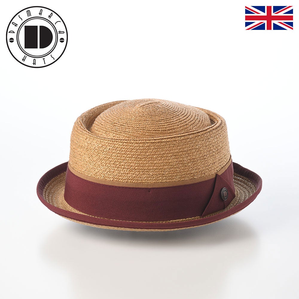 【美品】HIAND ハイアンド Blade pork Hat ハット 麦わら帽子 アブ abu 帽子 ハット 麦わら帽子 ストローハット 細リボンペーパー