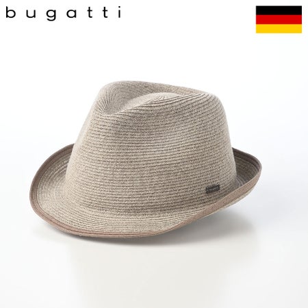 ブガッティのブレードハット Light Braid Trilby（ライトブレード トリルビー） 629023 グレージュ