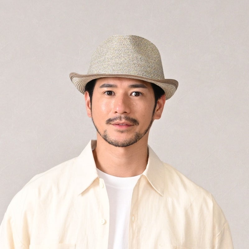 ブガッティのブレードハット Light Braid Trilby（ライトブレード トリルビー） 629023 グレージュ