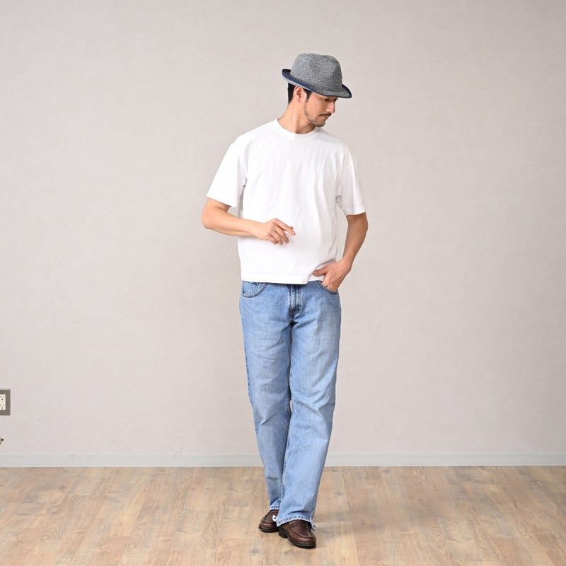 ブガッティのブレードハット Light Braid Trilby（ライトブレード トリルビー） 629023 ネイビー
