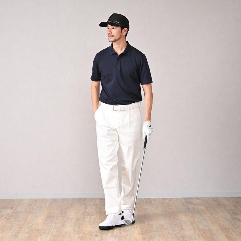 カンゴールのキャップ KANGOLF LOGO COTTON BASEBALL（カンゴルフ ロゴ コットンベースボール） ブラック