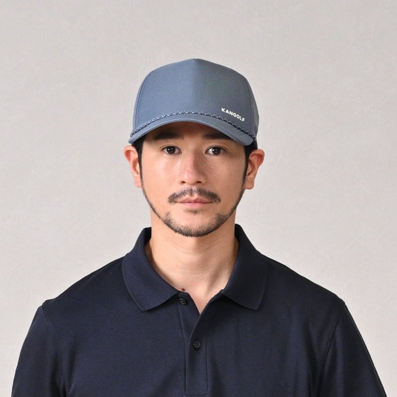 カンゴールのキャップ KANGOLF LOGO COTTON BASEBALL（カンゴルフ ロゴ コットンベースボール） ブルー