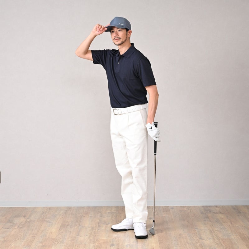 カンゴールのキャップ KANGOLF LOGO COTTON BASEBALL（カンゴルフ ロゴ コットンベースボール） ブルー