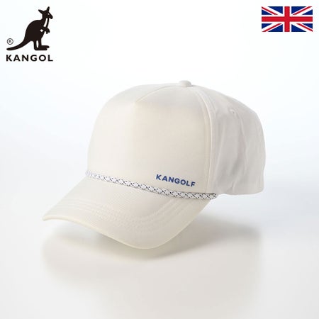 カンゴールのキャップ KANGOLF LOGO COTTON BASEBALL（カンゴルフ ロゴ コットンベースボール） ホワイト