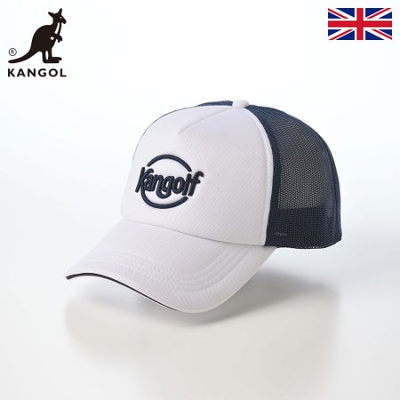 カンゴールのキャップ KANGOLF ACE RETRO TRUCKER（カンゴルフ エース レトロ トラッカー） ネイビー