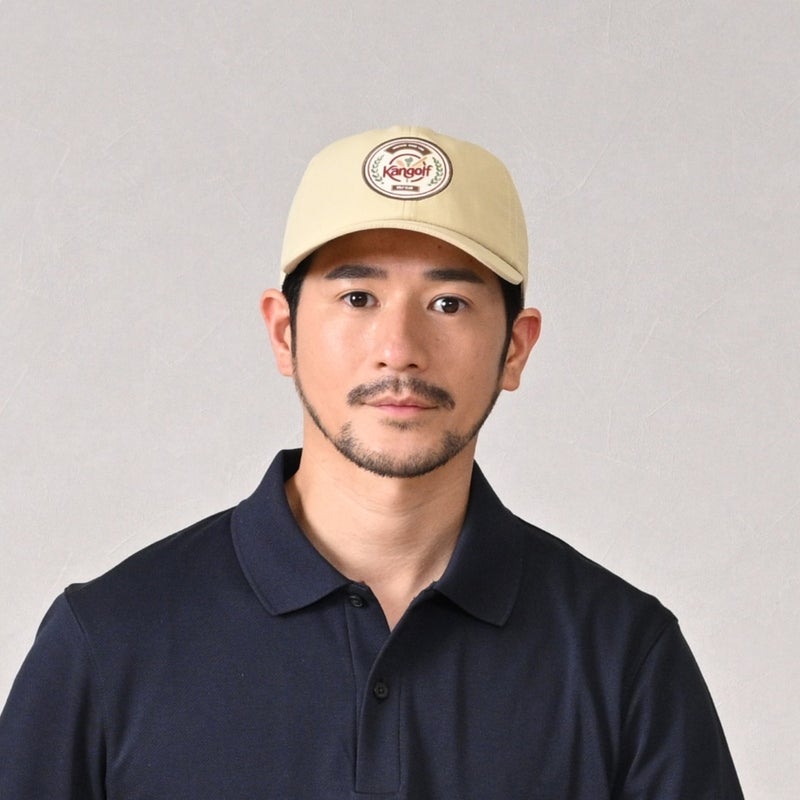 カンゴールのキャップ KANGOLF GOLF CLUB BASEBALL（カンゴルフ ゴルフクラブ ベースボール） ベージュ