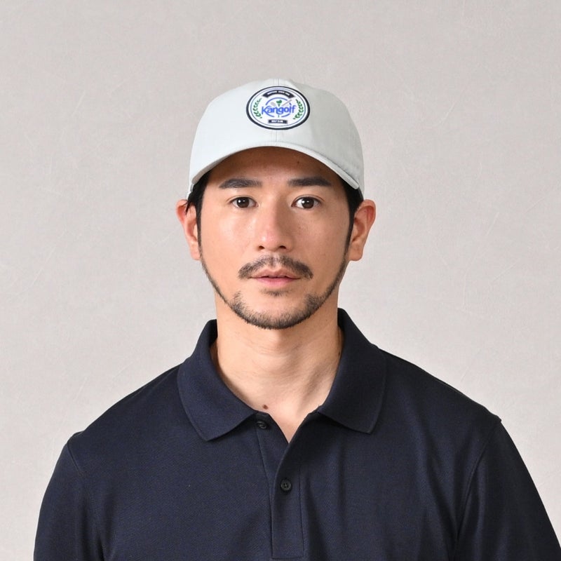 カンゴールのキャップ KANGOLF GOLF CLUB BASEBALL（カンゴルフ ゴルフクラブ ベースボール） ライトグレー