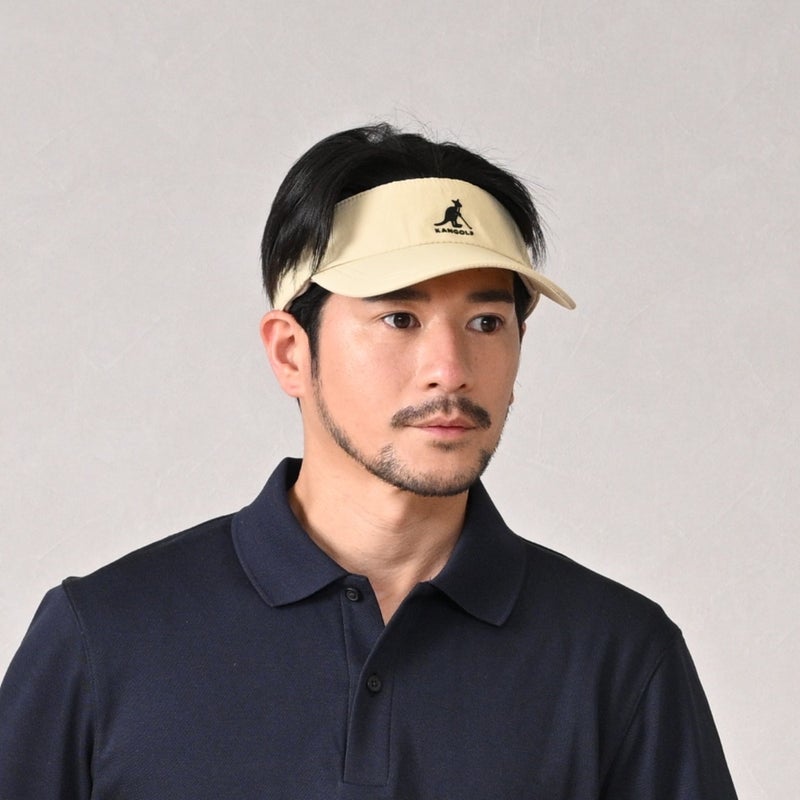 カンゴールのサンバイザー KANGOLF SPORT VISOR（カンゴルフ スポーツ バイザー） ベージュ