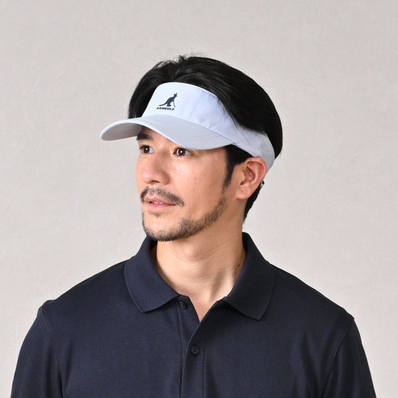 カンゴールのサンバイザー KANGOLF SPORT VISOR（カンゴルフ スポーツ バイザー） ライトブルー