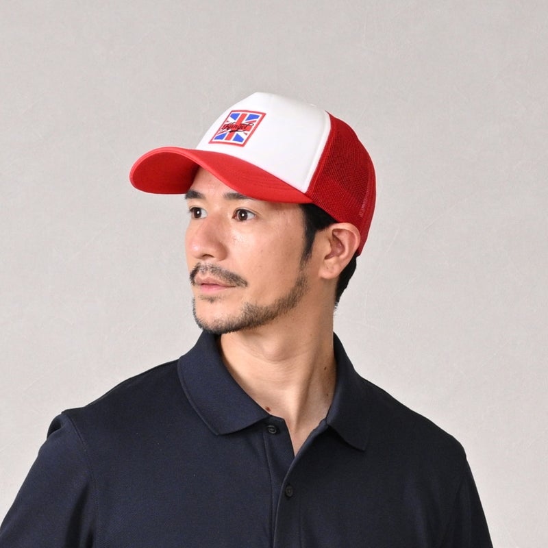 カンゴールのキャップ KANGOLF HERITAGE TRUCKER（カンゴルフ ヘリテージ トラッカー） レッド