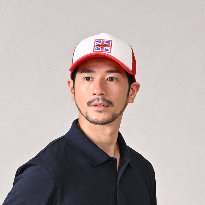 カンゴールのキャップ KANGOLF HERITAGE TRUCKER（カンゴルフ ヘリテージ トラッカー） レッド