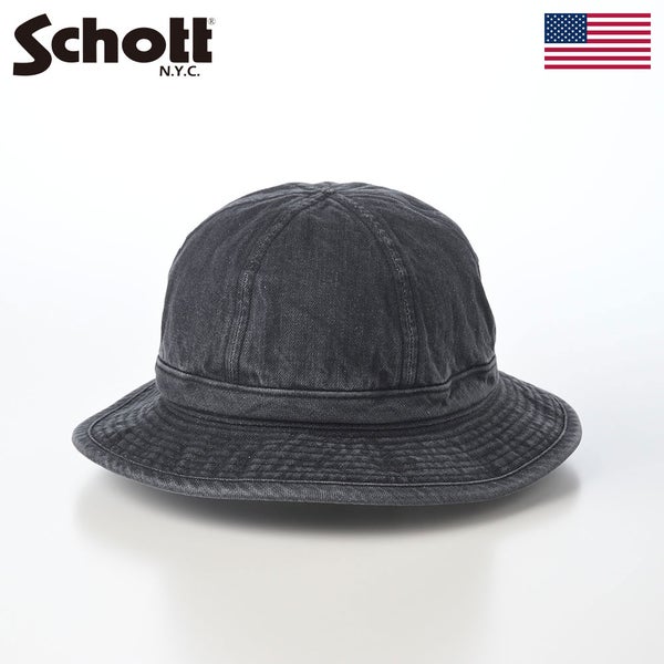 VINTAGE DENIM STEMCIL LOGO METRO HAT（ヴィンテージデニム ステンシルロゴ メトロハット） SC146 ブラック