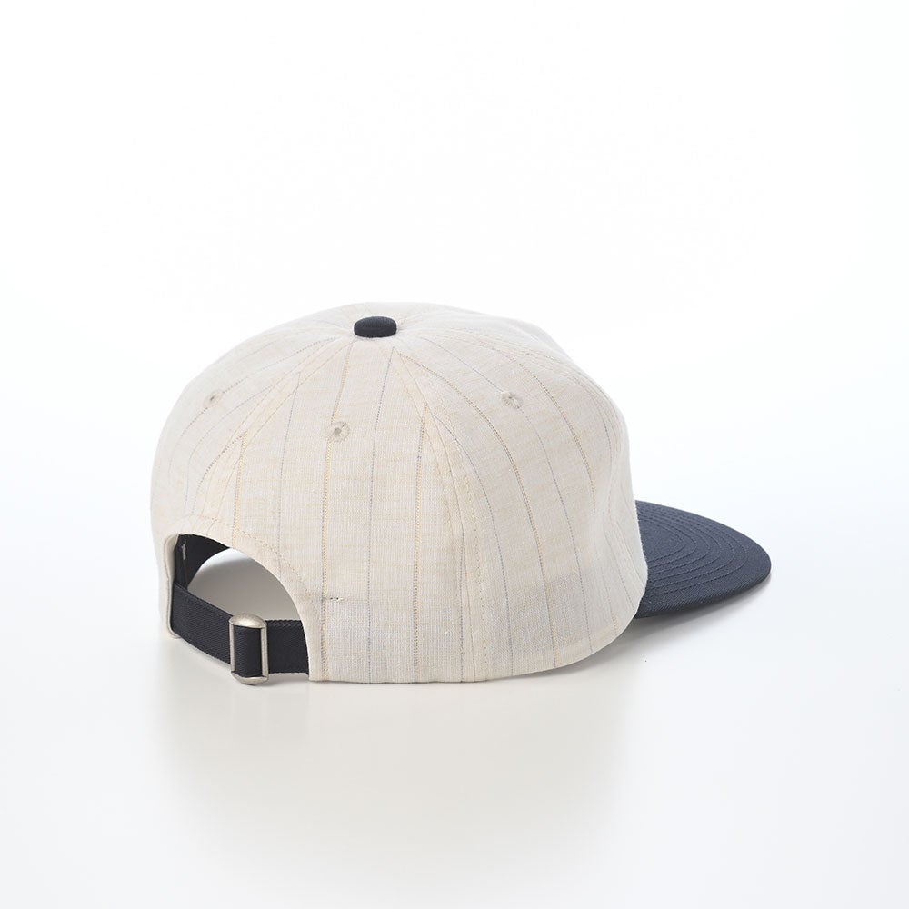 ショット キャップ LINEN MIX STRIPE CAP（リネンミックス ストライプ