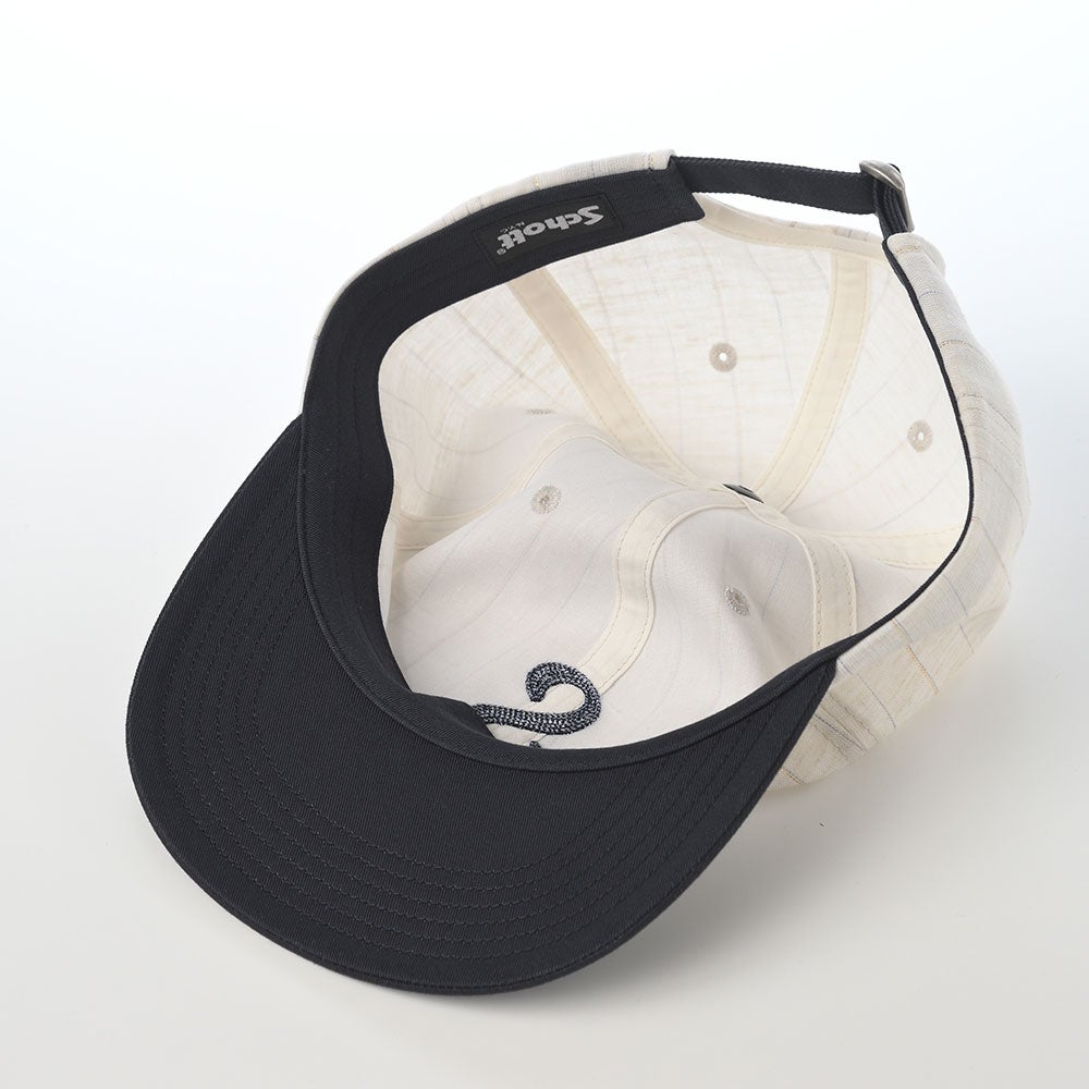 ショット キャップ LINEN MIX STRIPE CAP（リネンミックス ストライプ